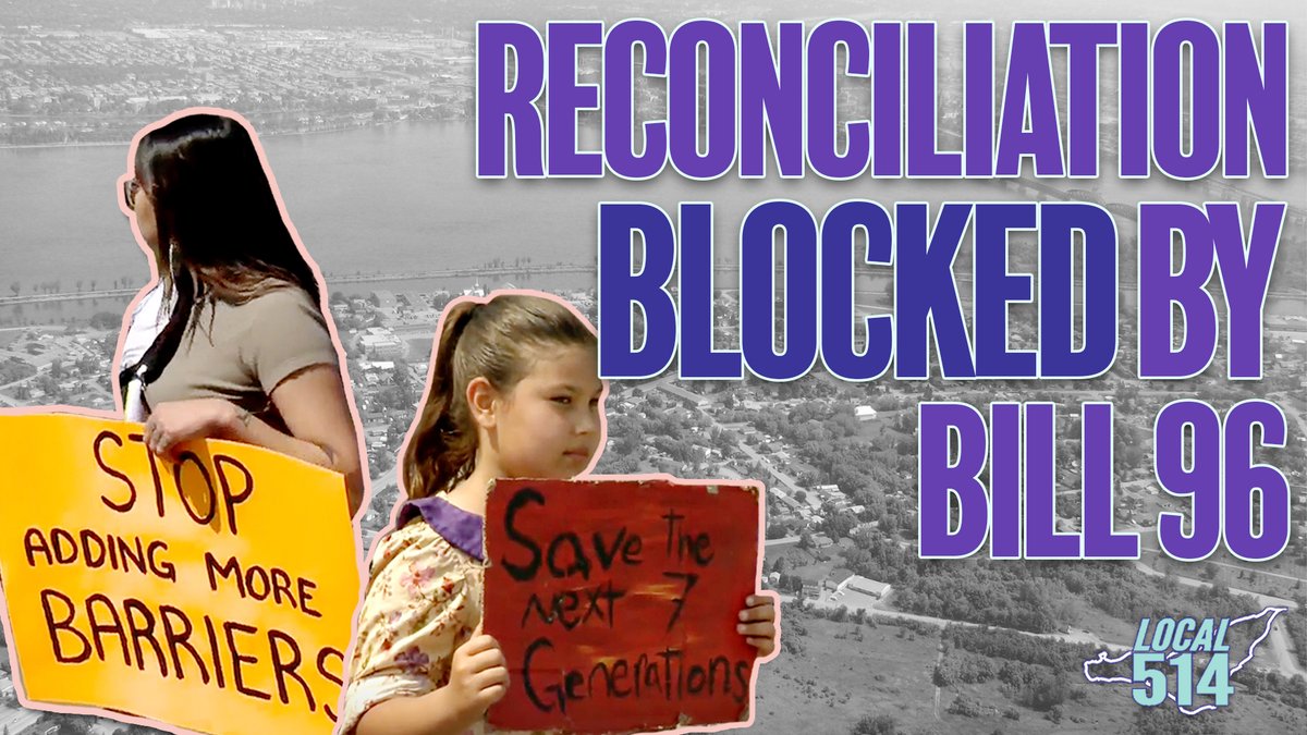 savannacraig's tweet photo. Today marks the 26th #IndigenousPeoplesDay in Canada, but are reconciliation efforts hindered in Montreal? #Local514 looks into how #law96 has affected #Kahnawake since the community ended communication with the Quebec government in response to this law. 

(Link to episode below) https://t.co/IpxuDerWoN