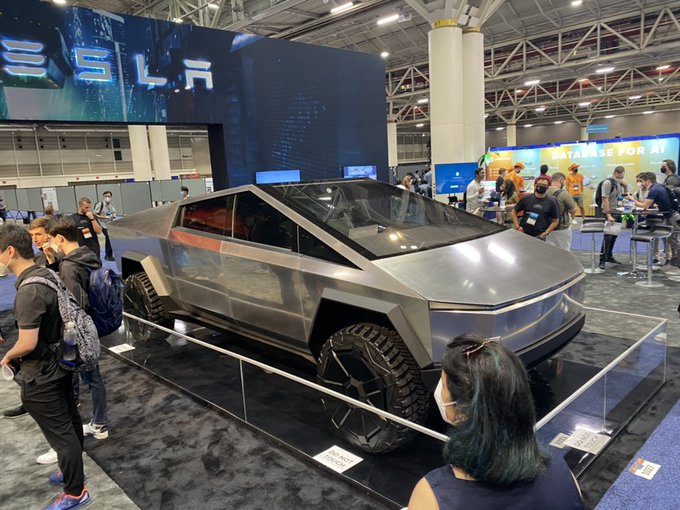 Tesla Cybertruck makes another appearance at CVRP with Autopilot team 