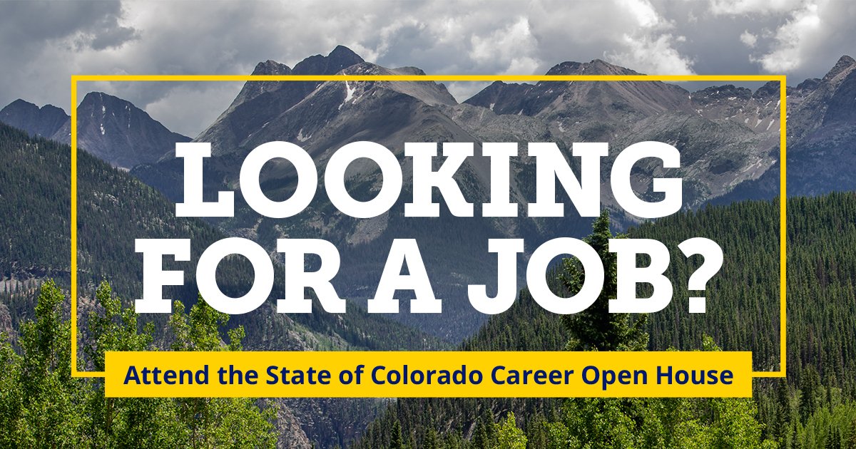 Want to make a difference in the lives of Coloradans? Join the State of Colorado for a virtual Career Open House on June 23, 2022, from 10 a.m. to 2 p.m. The event will feature more than 600 job classifications in 20 agencies. Register here: app.premiervirtual.com/events/3b613be…