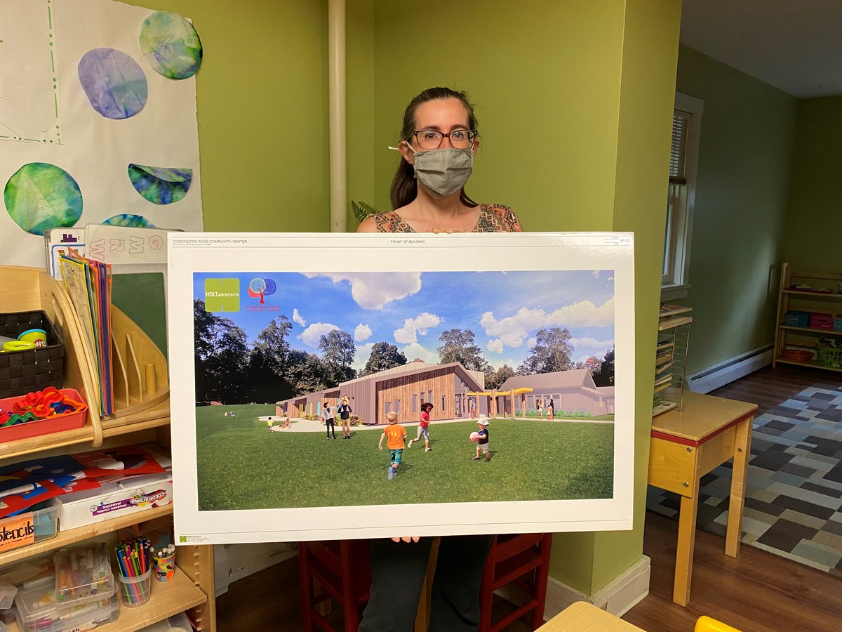 The Coddington team is excited for the expansion and we need your help to break ground.  
givingisgorges.org/organizations/… 
Miss Jen and the Bear Room team are excited for the expanded indoor and outdoor play spaces as their classroom is always active; they will use the new space often!