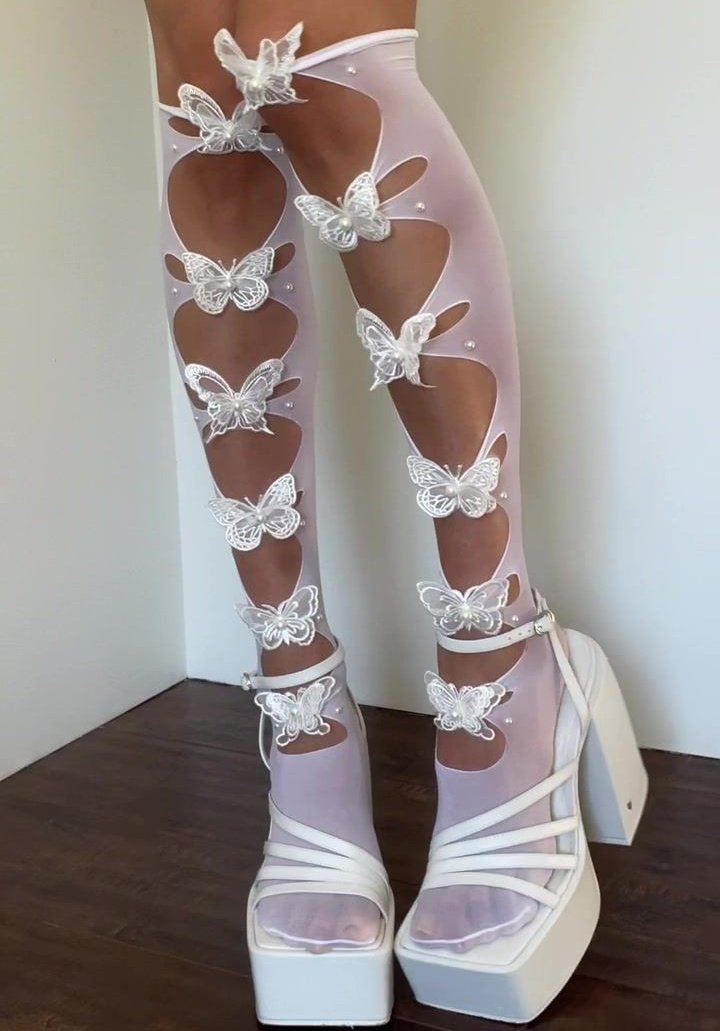 ☆ on X: diy butterfly tights by cherienesss