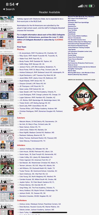 Congratulations to Cam Kozeal, as he was chosen for the ABCA All American First Team!  What a tremendous honor.  We are proud of you Cam.  Hard work pays off…
<a href="/MSHSactivities/">Millard South Activities</a> 
<a href="/VandyBoys/">Vanderbilt Baseball</a>