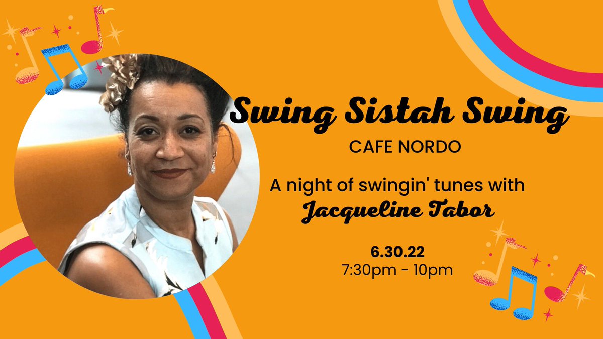 <a href="/CafeNordo/">Cafe Nordo</a> Swing Sistah Swimg <a href="/TaborJazz/">Jacqueline Tabor</a> 6/30 7:30pm facebook.com/events/s/swing… #seattlechanteuse #cafenordo #Swing <a href="/EarshotJazz/">Earshot Jazz</a> @SwingItSeattle <a href="/knkxfm/">KNKX Public Radio</a> @paige__hansen