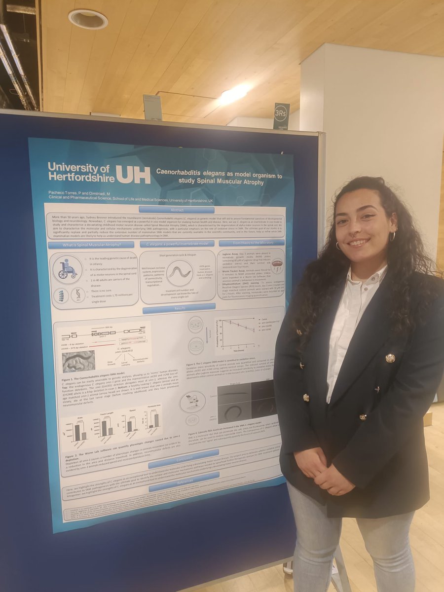 Dr Maria Dimitriadi (@dimitriadilab) on Twitter photo Very proud of my PhD students Saman & <a href="/9_PalomaPacheco/">Paloma Pacheco</a> presenting their work on #SMA at the LMS Research Conference <a href="/UniofHerts/">University of Hertfordshire</a>! <a href="/uniofhertslms/">Uni of Herts LMS</a> <a href="/UHDoctoral/">UH Doctoral College</a> <a href="/UHertsResearch/">Herts Research</a> <a href="/NC3Rs/">The National Centre for the 3Rs</a> #Celegans <a href="/SMA_UK_/">Spinal Muscular Atrophy UK</a> @SMAEurope <a href="/CureSMA/">Cure SMA</a> #lmsrescon22 #proudsupervisor Very proud of my PhD students Saman & <a href="/9_PalomaPacheco/">Paloma Pacheco</a> presenting their work on #SMA at the LMS Research Conference <a href="/UniofHerts/">University of Hertfordshire</a>! <a href="/uniofhertslms/">Uni of Herts LMS</a> <a href="/UHDoctoral/">UH Doctoral College</a> <a href="/UHertsResearch/">Herts Research</a> <a href="/NC3Rs/">The National Centre for the 3Rs</a> #Celegans <a href="/SMA_UK_/">Spinal Muscular Atrophy UK</a> @SMAEurope <a href="/CureSMA/">Cure SMA</a> #lmsrescon22 #proudsupervisor