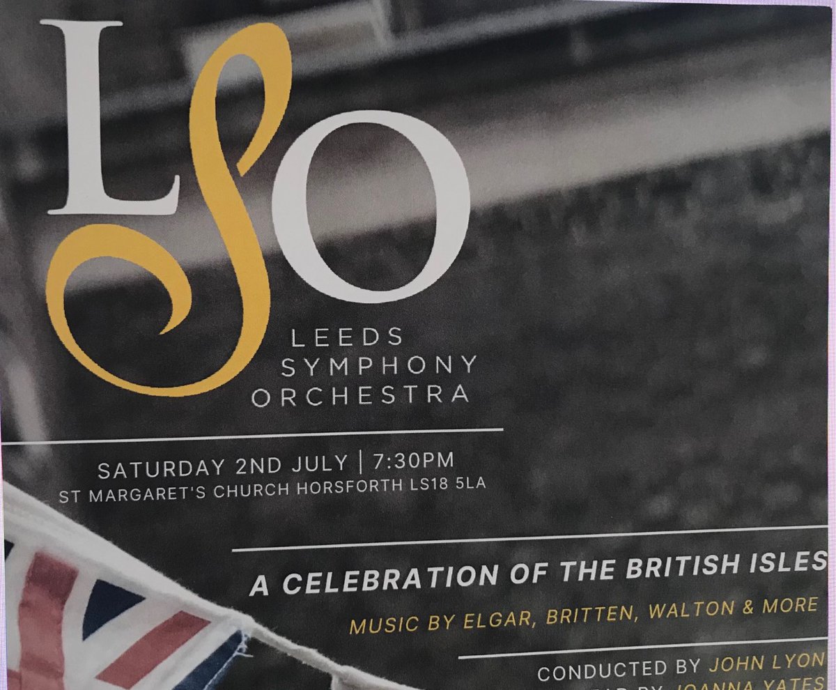 Summer concert coming up! Join us for a musical tour of the British Isles and beyond. Sat 2nd July 7.30pm at St Margaret's Church #Horsforth #livemusic Tickets from ticketsource.co.uk/leeds-symphony… <a href="/HorsforthTweets/">HorsforthTweets</a> <a href="/JOLYJohnLyon/">John Lyon - Conductor</a>