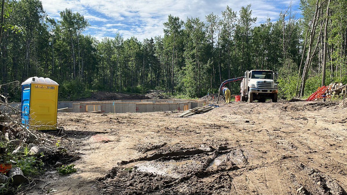 A lovely morning out in Parkland County just inspecting one of our custom home projects. #countrybuild