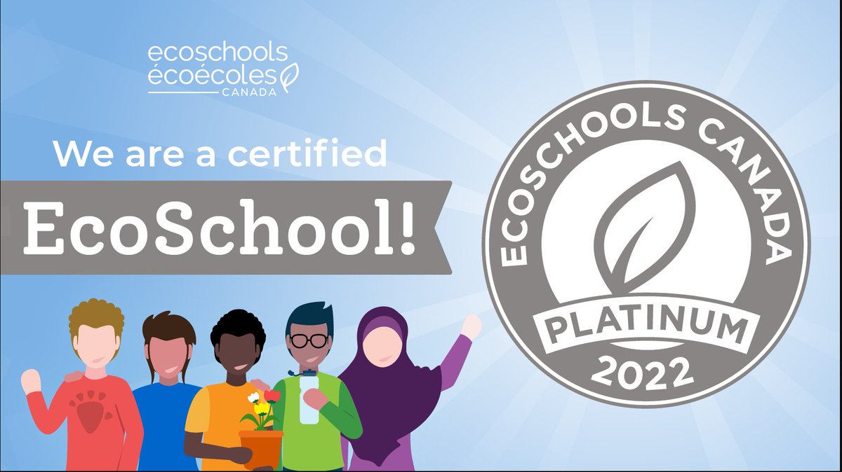 VPCI earned PLATINUM certification, for EcoSchool, this year! Congratulations Vic Park!!! #VPCIGoodNews #ecofriendly