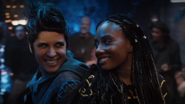 inmyqueuepod's tweet photo. Day 21 of #LGBTQueue: the best office sweethearts, Rachel and Dana of #MythicQuest https://t.co/eeihOCQi6u