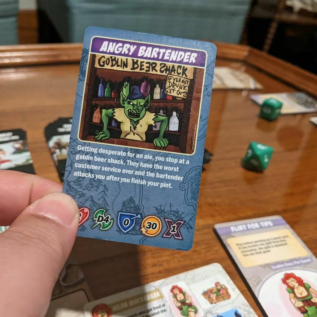 TabletopBellhop's tweet photo. My first ever encounter in Drinking Quest.
#DrinkingQuest #DrinkingGame #CardGame https://t.co/ip1ZE7pDfR https://t.co/RVuVGY8Eu4