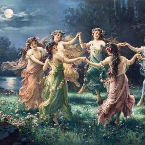 Solstice dancing under the moonlight. Happy Solstice #FairyTaleTuesday #MoonMagick #solsticeblessings