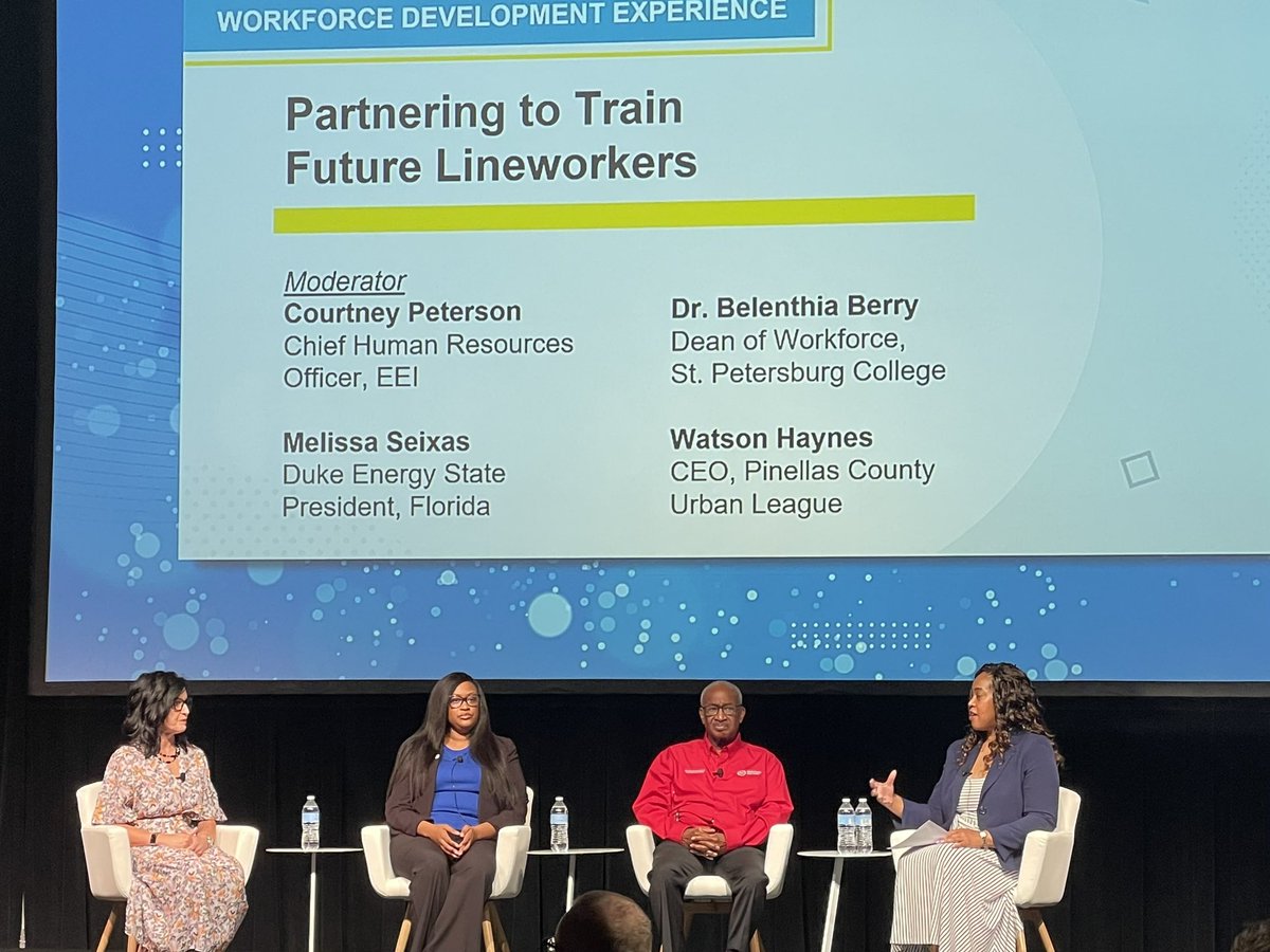 Education is key for success in our industry and I was thrilled that #eei2022 highlighted workforce efforts in training lineworkers. I loved this message by one of the panelists, “partner with schools and organizations to create the future workforce that we need.”
