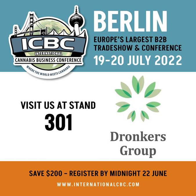 Nuestra empresa madre Dronkers Group estará presente en las <a href="/IntlCBC/">ICBC</a> de Berlín. ¡Visítanos en el stand 301!