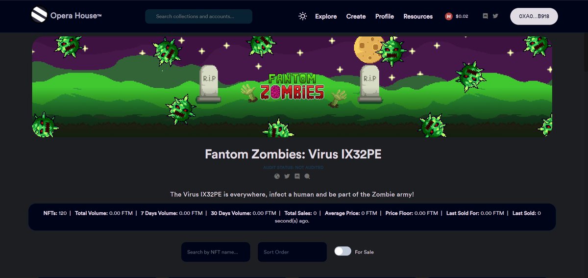 Fantom Zombies | MINT NOW 10 FTM tweet media