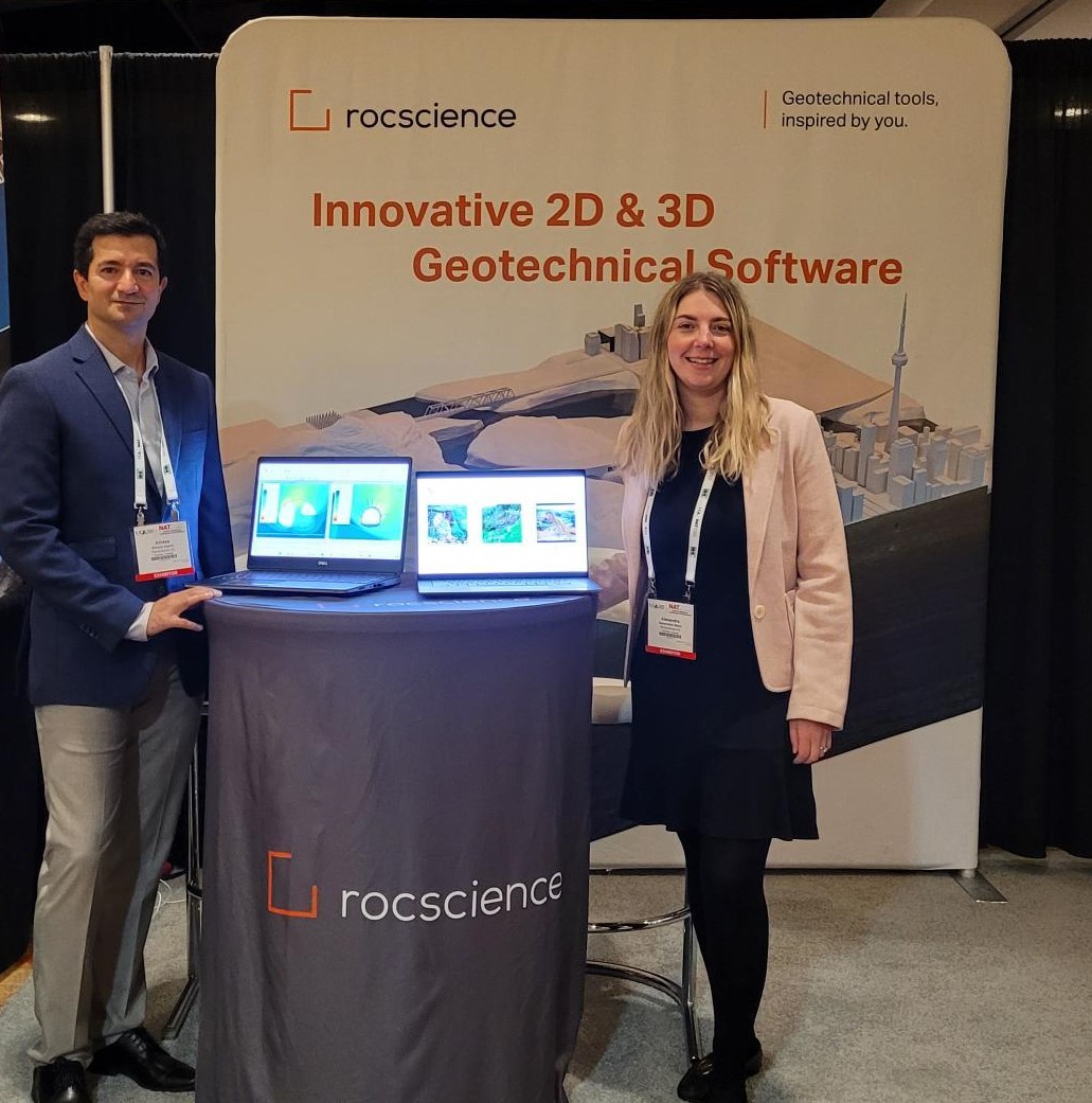 Rocscience's tweet photo. We are excited to be at The North American Tunneling Conference 2022, that's in full swing in Philadelphia, USA. Join us at the @Rocscience booth to try out our exhaustive range of geotechnical products for #Tunneling.
.
#NAT2022 #RS2 #RS3 #EX3 #GeotechnicalSoftware https://t.co/Sgu1siscK4