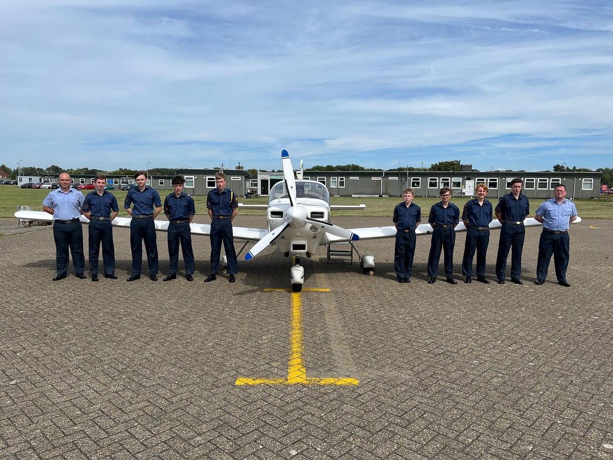 Yesterday at RAF Woodvale, 8 Cadets from Merseyside Wing underwent their first air experience flight with 10 AEF on the Grob Tutor, spending 30 mins in the air, familiarising themselves with the aircraft &amp; experiencing the thrills of flying with the Royal Air Force Air Cadets.