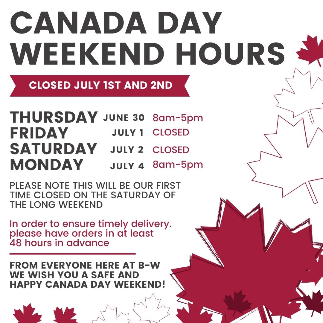 BWFeed_seed's tweet photo. Happy Canada Day! 🍁

Please note we will be CLOSED:
Friday, July 1st and Saturday, July 2nd!  

Make sure to get your bag and bulk orders in early to ensure inventory over the long weekend! 

@bwfeedguy @MarkWagler1 @JaimeA33 @taylorwags @chadbender12 https://t.co/TUYKR2IRhN