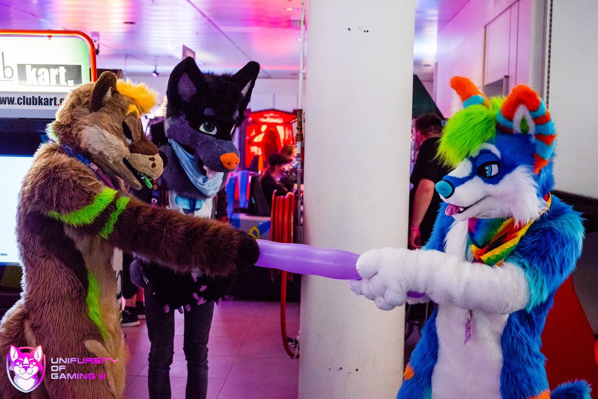TruffelWusky's tweet photo. This is a dark moment during my time at @UnifursityEvent. I was so proud and happy with my balloon untill @GreenStripedOtt went for the attack... RIP balloon 😪

📍@unifursityevents
📷 @skygejager

#furry #fursuit #furryfandom #dutchfurry https://t.co/eFP9q4Yyto