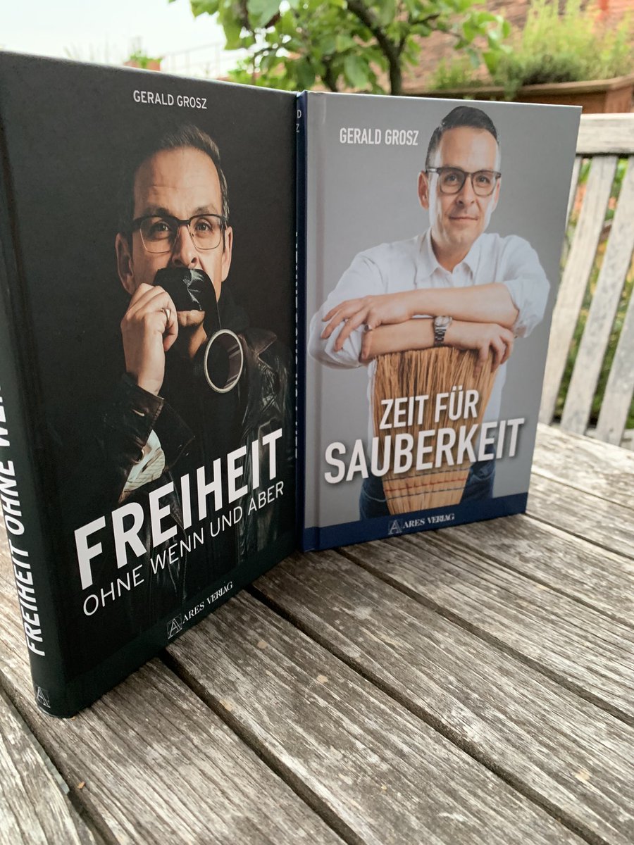 GeraldGrosz's tweet image. Die inhaltlichen Grundlagen meiner Kandidatur für Österreich 🇦🇹 
„Zeit für Sauberkeit“

buecherquelle.at/shop/zeit-fuer…

„Freiheit, ohne Wenn und Aber“

buecherquelle.at/shop/freiheit-…