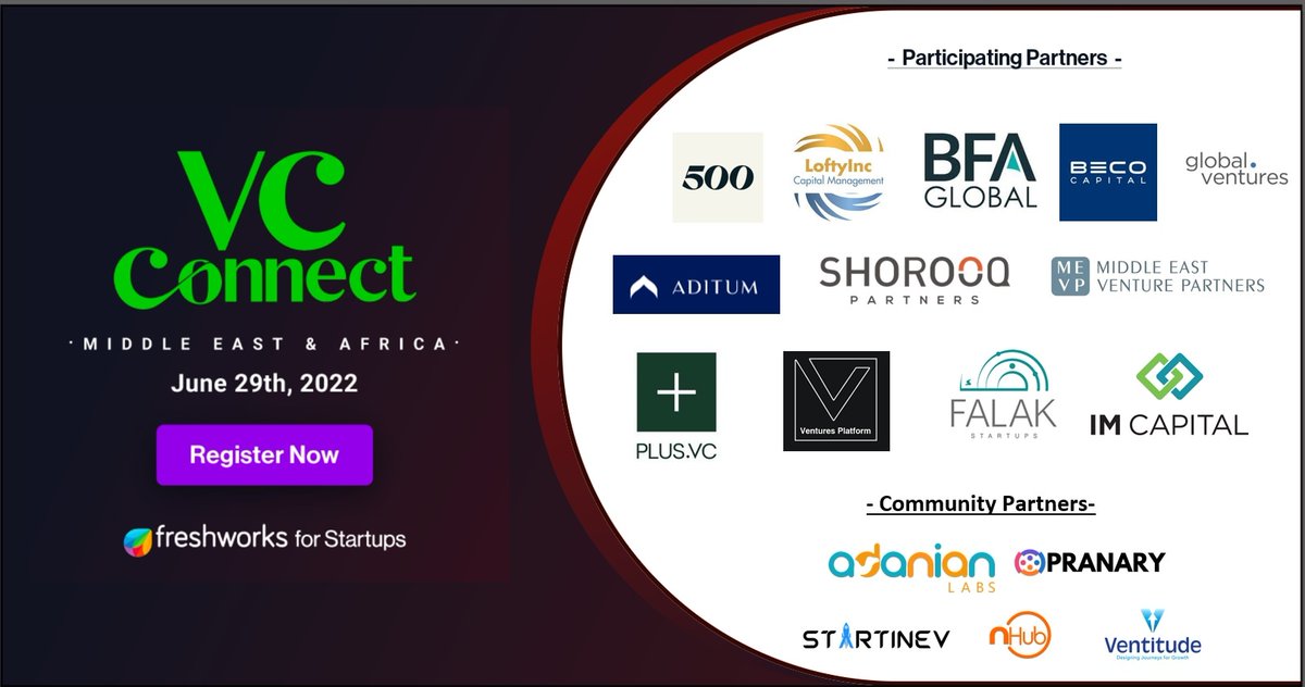 startinev's tweet photo. Our friends @FreshworksInc for Startups are organizing a 1:1 VC Connect Session on 29th June 2022. Get a chance to meet leading VCs like Plus VC, Global VC, Aditum, Lofty Inc. Ventures Platform, BECO Capital &amp; many others.

Register here:
https://t.co/R2WNzAgChF https://t.co/Et3HPUy95W