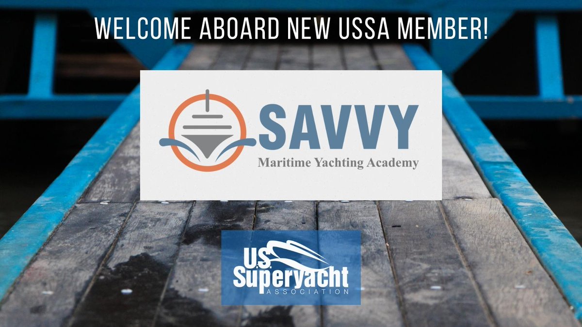 We'd like to welcome the Savvy Maritime Yachting Academy (<a href="/savvymaritime/">Savvy Maritime Yachting Academy</a>) as a new member of the US Superyacht Association! Their focus is to provide a facility where aspiring or existing yacht crew can gain an abundance of knowledge from people who have many years of experience.