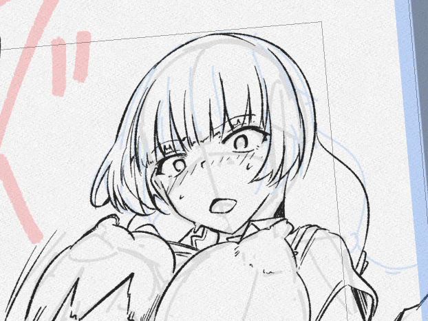 やっとR0の髪の毛の書き方が安定してきた(半分まで来ている) 