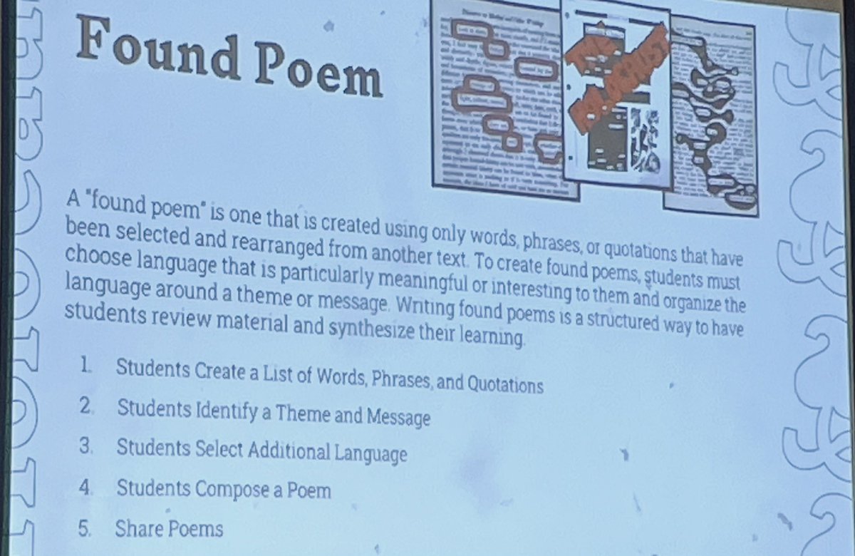 DrKellyHoward's tweet photo. Text Dependent Tasks for All Learners @ the #justreadflorida Summer Literacy Institute! Stack Pass, Found Poem, &amp; Placemat activities to engage secondary students in reading complex texts! @CDLocps #MTSSocps https://t.co/fmJmm9DOu2
