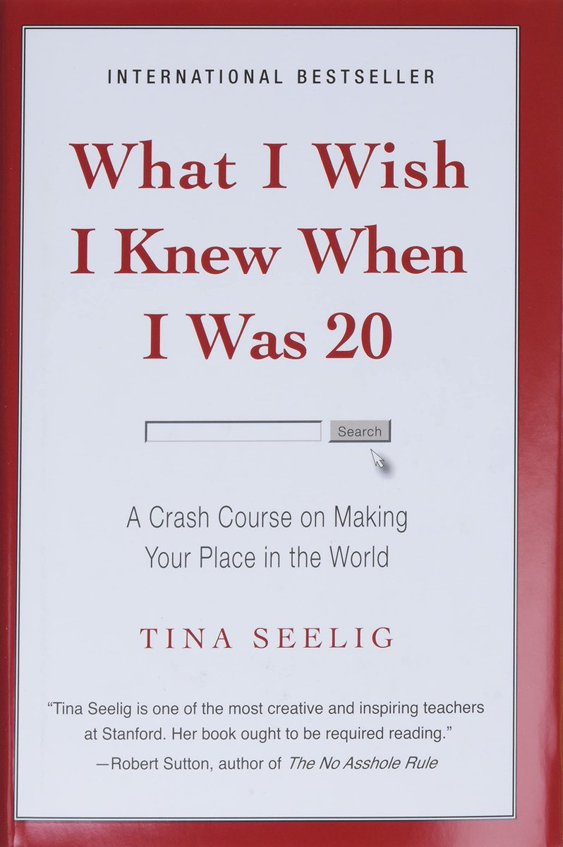 gaby_cibils's tweet photo. How this book (literally) changed my life 🧵

Back in 2012 I read "What I Wish I Knew When I Was 20" by Stanford Prof. @tseelig https://t.co/Y4TRVAmO1a