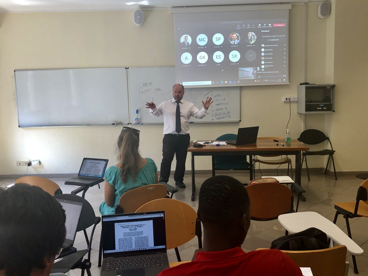 … finally back to teach in hybrid in the Research Methodology course of our <a href="/ManagementPhd/">PhD in Management</a> at <a href="/EconTorVergata/">Economia Tor Vergata</a>, <a href="/unitorvergata/">Università di Roma Tor Vergata</a>.

Delighted!

Gianpaolo

@ParetoBiblio <a href="/UTORV/">U Rome Tor Vergata</a>
