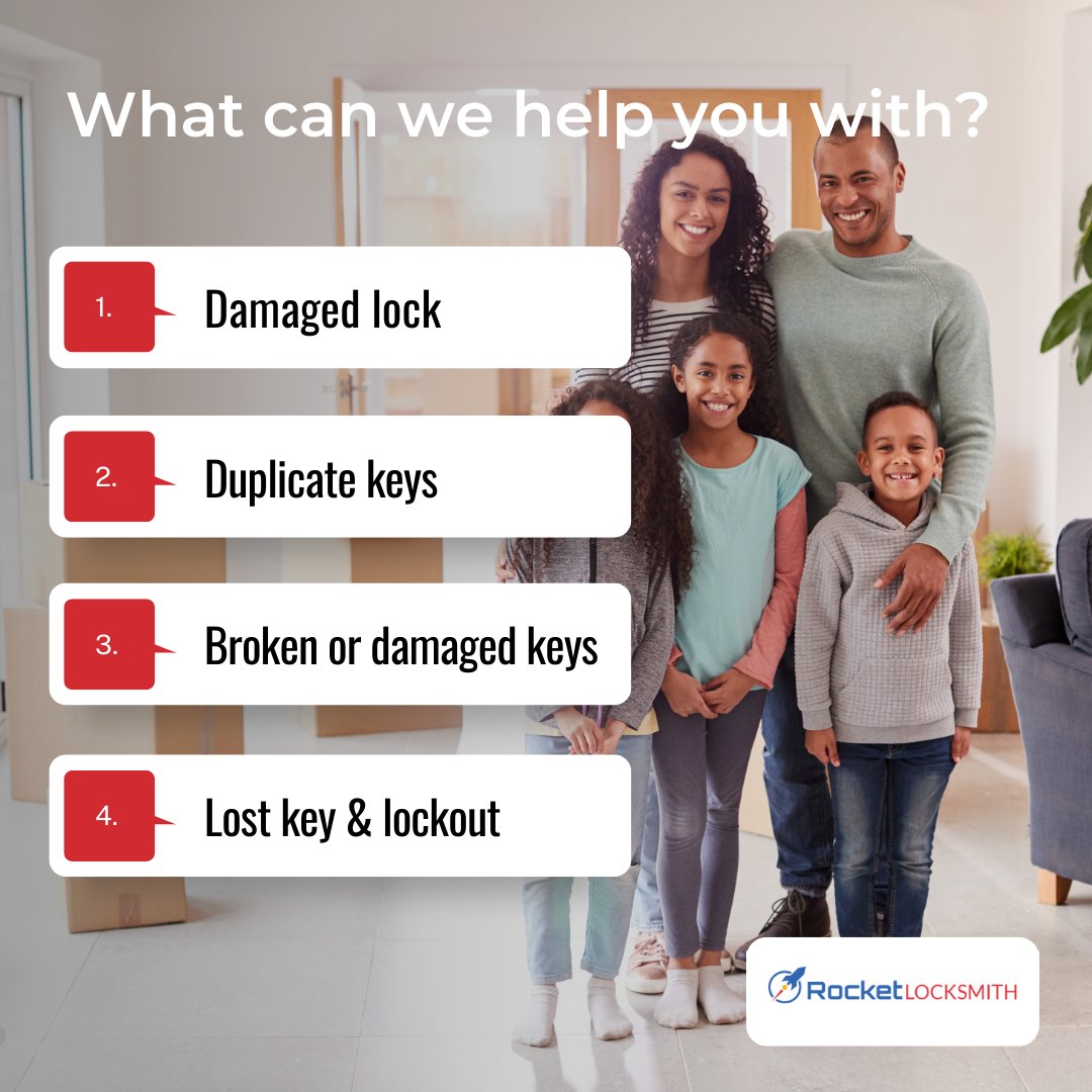 RocketWeston's tweet image. Our team of locksmiths will be ready to help you who have the knowledge of how to and experience needed to get it done, wherever you want it to.
Contact us on 239-236-4779
#locksmithservices #keyservices
#duplicatekeys #damagedkeys
#lost keys #locks
#emergencyservices