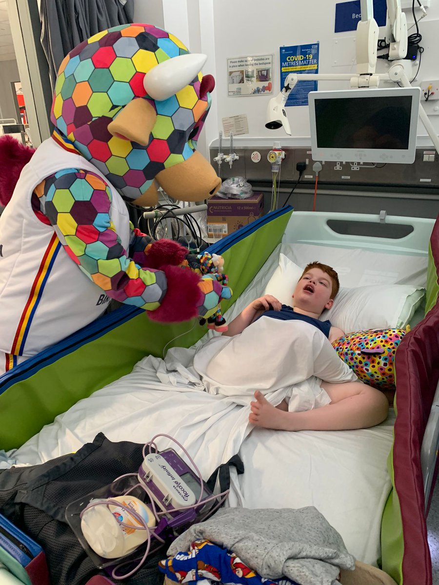 Today Perry, the official <a href="/birminghamcg22/">Birmingham 2022</a> mascot, came to see our sick kids and spread a little excitement for the upcoming games. He even brought along some mini Perrys as gifts for our brave patients! It's safe to say we're very proud to have the Games in our city this year!