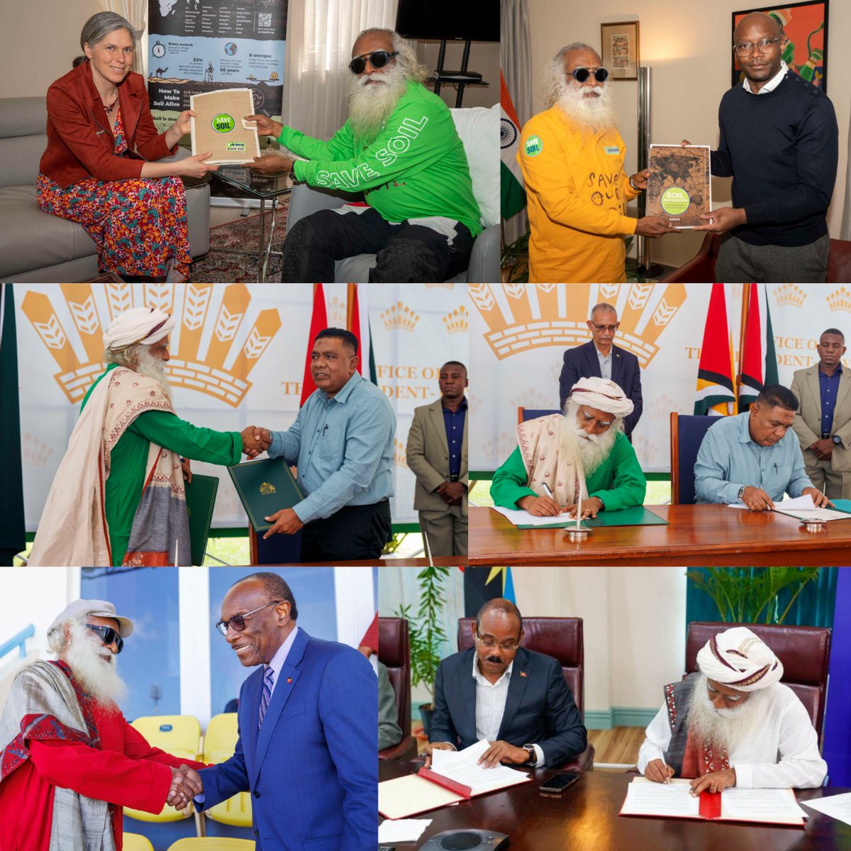 Adarshyarnagula's tweet photo. From the Caribbean islands, to Europe and Asia, 74 countries have supported the Save Soil movement. This truly demonstrates that the #WorldUnitesForSoil. Watch Culmination of Sadhguru's #SaveSoil Journey today: https://t.co/DEln7zenM0 https://t.co/ST54VybjDM