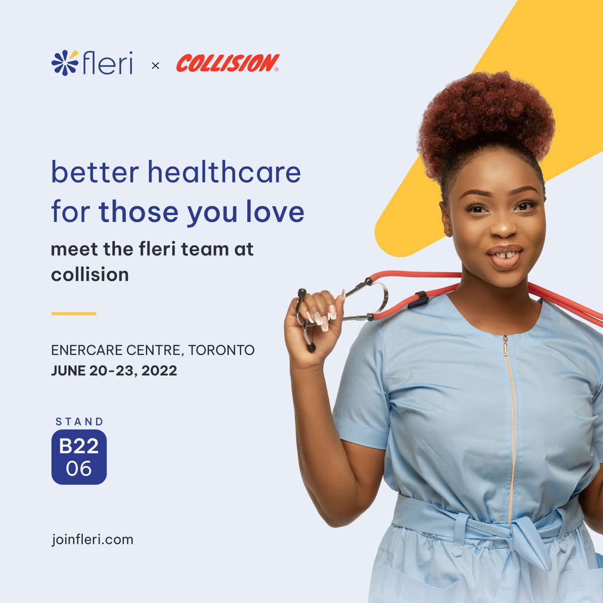 fleri_global's tweet photo. Couldn't make it yesterday @CollisionHQ ? Nothing is lost because we have till the 23rd of June. If you're in #Toronto, #Canada, drop by to say hi and find out more about how we're supporting #CareWithoutBorders and empowering immigrants' dreams! https://t.co/3AQKKLsmIf