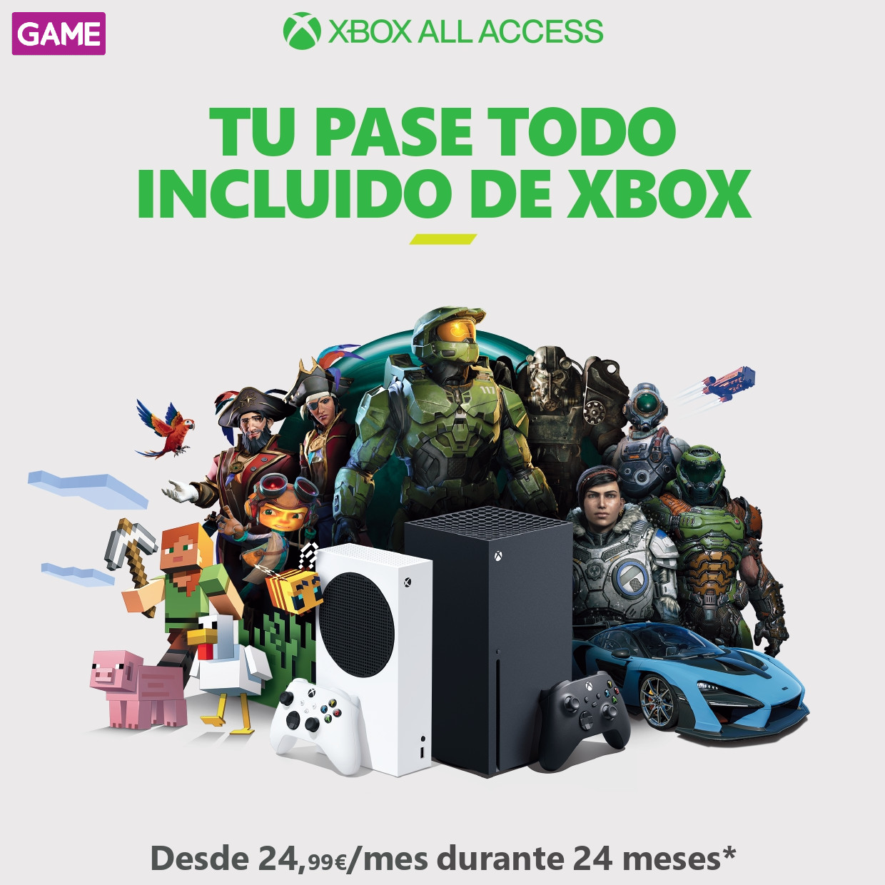 Inflar escritura Halar GAME España on Twitter: "TODO EL ACCESO. Porque con Xbox All Access, conseguir tu Xbox Series X|S es más fácil que nunca: págala poco a poco junto a una suscripción de Xbox Inflar escritura Halar GAME España on Twitter: "TODO EL ACCESO. Porque con Xbox All Access, conseguir tu Xbox Series X|S es más fácil que nunca: págala poco a poco junto a una suscripción de Xbox