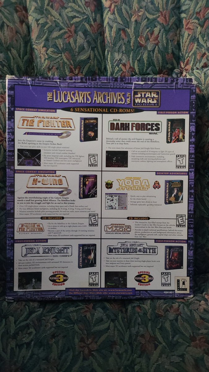 myk27x's tweet image. Does this count? Still considering setting up a machine to play TIE Fighter | X-Wing | X-Wing vs. TIE Fighter: Flight School. Hands-down favorite games of the era.
#StarWars #FlightSims #pcgaming