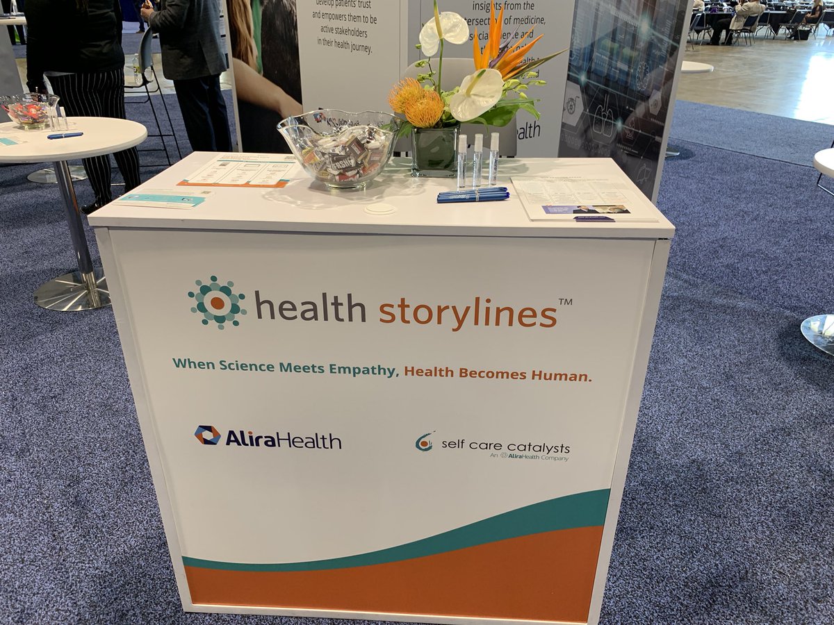 PinkSheetHobbs's tweet photo. In keeping with a story-telling slogan, AliraHealth has uniball pens, one of my favorite writing implements. #DIA2022 #PensOfDIA https://t.co/uebO8ARsAr