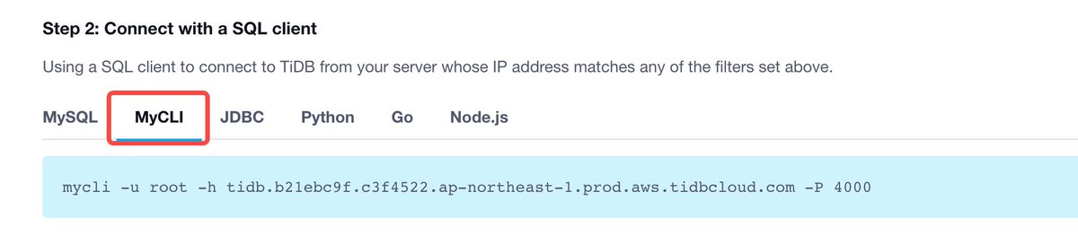 siddontang's tweet photo. Now https://t.co/7heb3GoAuq has supported mycli, enjoy it:-) Thanks @amjithr.
More mycli insight https://t.co/XaFtX6xJZG
#TiDB #mycli #dbcli @OSSInsight https://t.co/cmMrNgWuYh