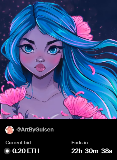 The auction is kicked off by amazing <a href="/TexKap523/">Kevin K</a>🥳 I'm so happy Kevin, thank you very much for bidding on "Hera"💙I truely appreciate💙