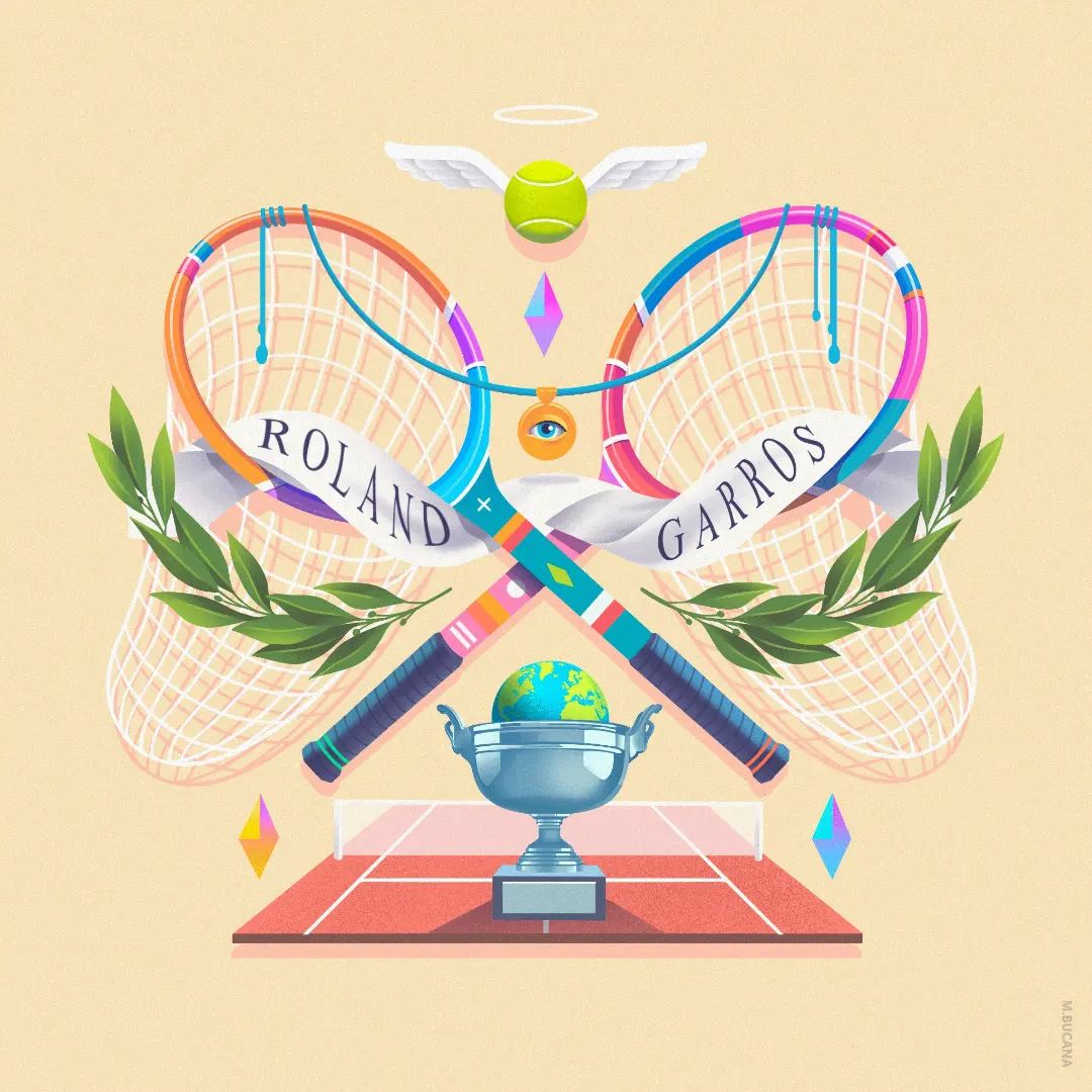 Illustration by Bucana for the Roland Garros competition.

#illustration #tennis #RolandGarros