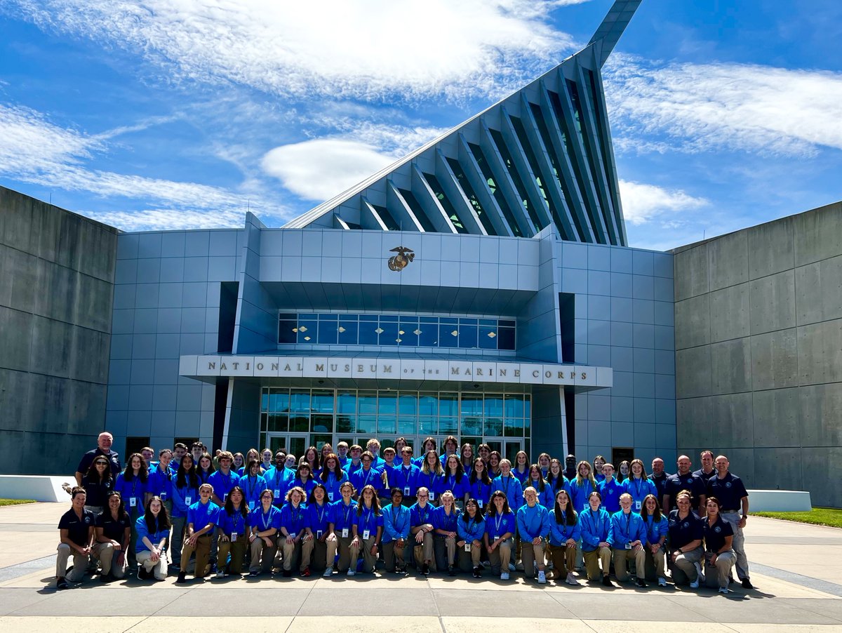 FBINAAQuantico's tweet photo. FBINAA YLP visited the National Museum of the Marine Corps earlier this week. #fbinaaYLP https://t.co/AkwDudEPSu