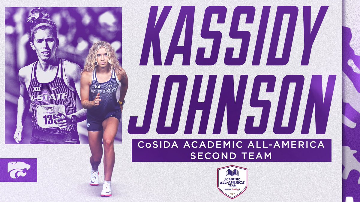 Kassidy Johnson has been named to the CoSIDA Academic All-America Second Team!

📰 k-st.at/3OnjTxO

#KStateTF x #KStateXC
