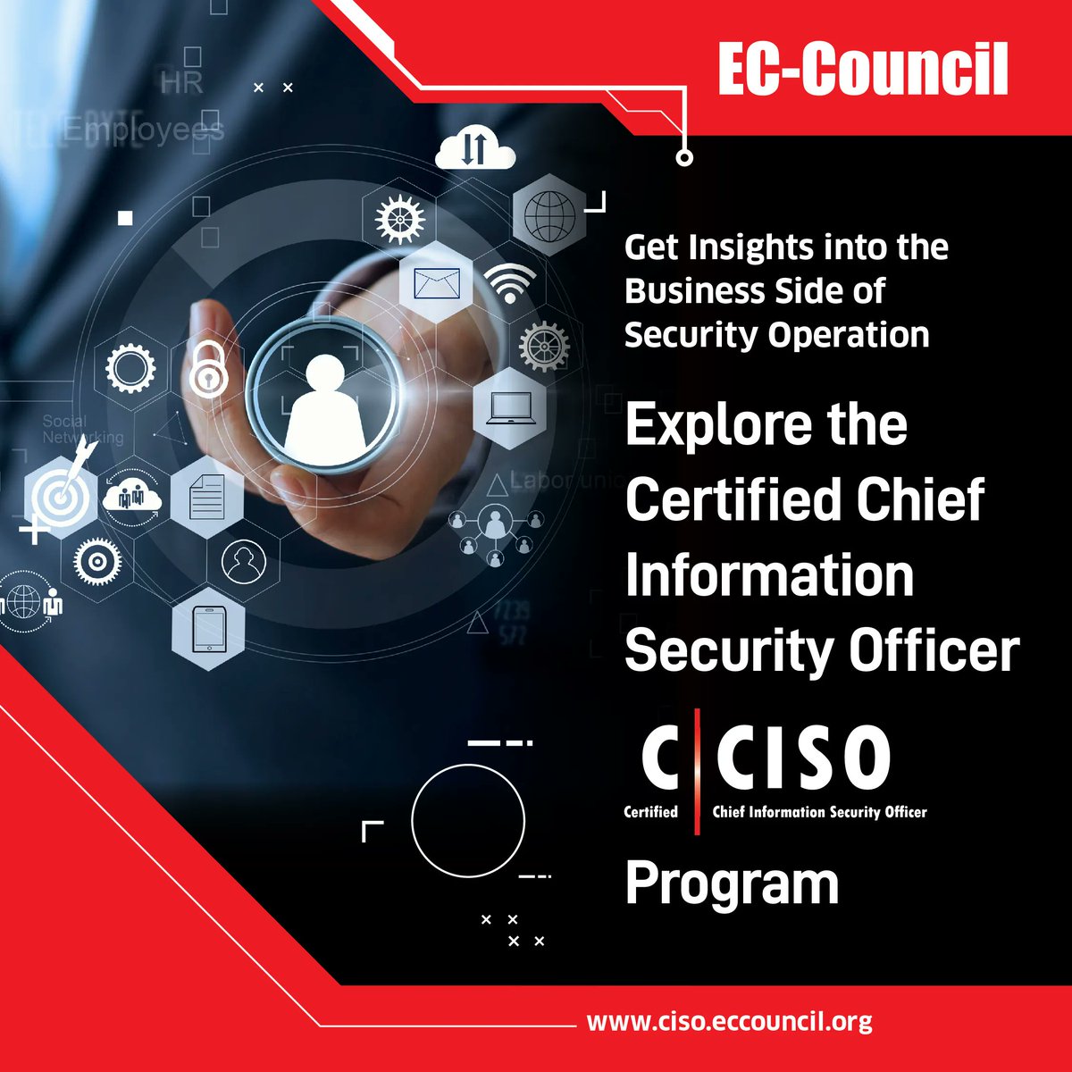 ECCOUNCIL's tweet photo. Hone your skills in #Cybersecurity leadership, strategy, and risk management with EC-Council’s #CCISOCertification, an executive training and certification program designed by seasoned current CISOs. Learn more: https://t.co/CxSiMkNOVd

#CCISO #CISO #ECCouncil https://t.co/vei9bpvfEg