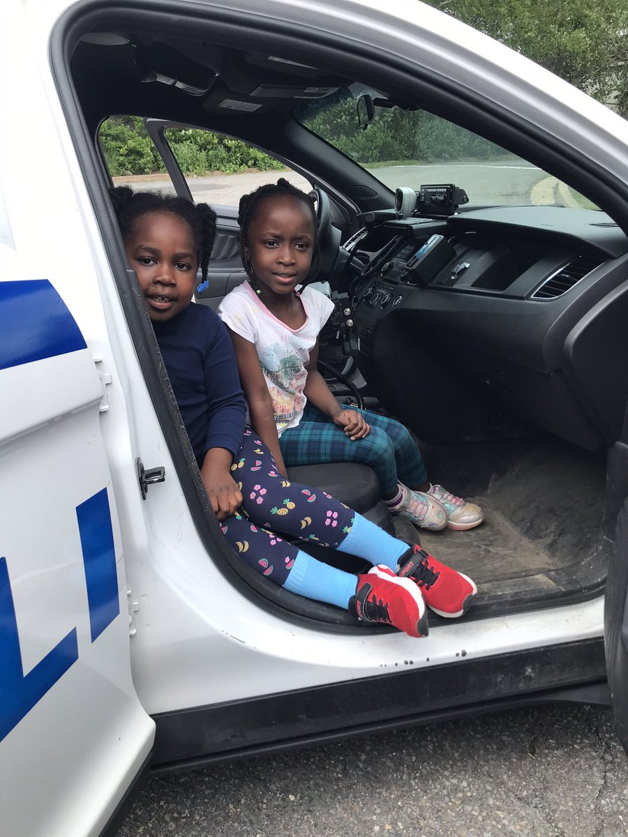 kaycee87's tweet photo. We were treated with a special surprise visitor in #nspreprimary @centralspry @HRCE_NS @nseducation to celebrate #BlackExcellenceDay A big thank you to Officer Cromwell (AKA L’s Dad) for coming to speak to us and bringing his police car! 🚓 https://t.co/iG8n3OAamF
