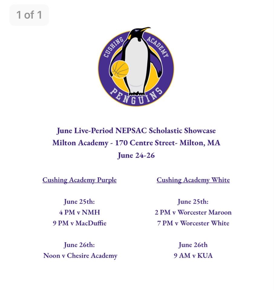 Boys' Basketball | Cushing Academy tweet media