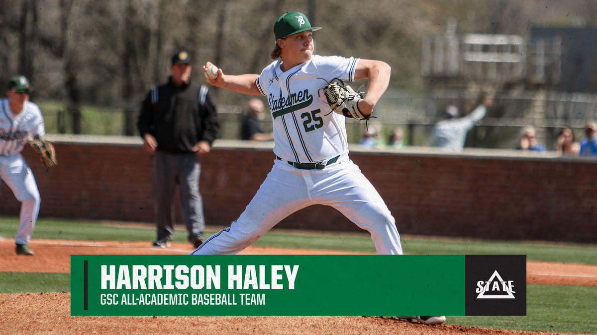 Statesmen Baseball (@deltastatebsb) on Twitter photo Haley Named to <a href="/GulfSouth/">Gulf South Conference</a>
All-Academic Team
📰: bit.ly/3zT6iKC
#WhereChampionsPlay⚾️ Haley Named to <a href="/GulfSouth/">Gulf South Conference</a>
All-Academic Team
📰: bit.ly/3zT6iKC
#WhereChampionsPlay⚾️