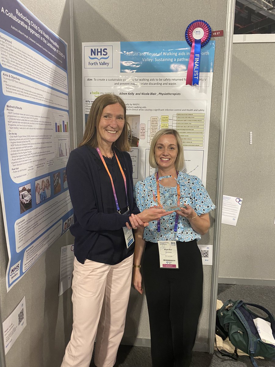 blair_nicola767's tweet photo. We did it #winners #valueandsustainability #NHSScot22 #physio #nhsfv #SUSQI #returnandreuseofwalkingaids @AIK111 https://t.co/CNRe7IKGEl