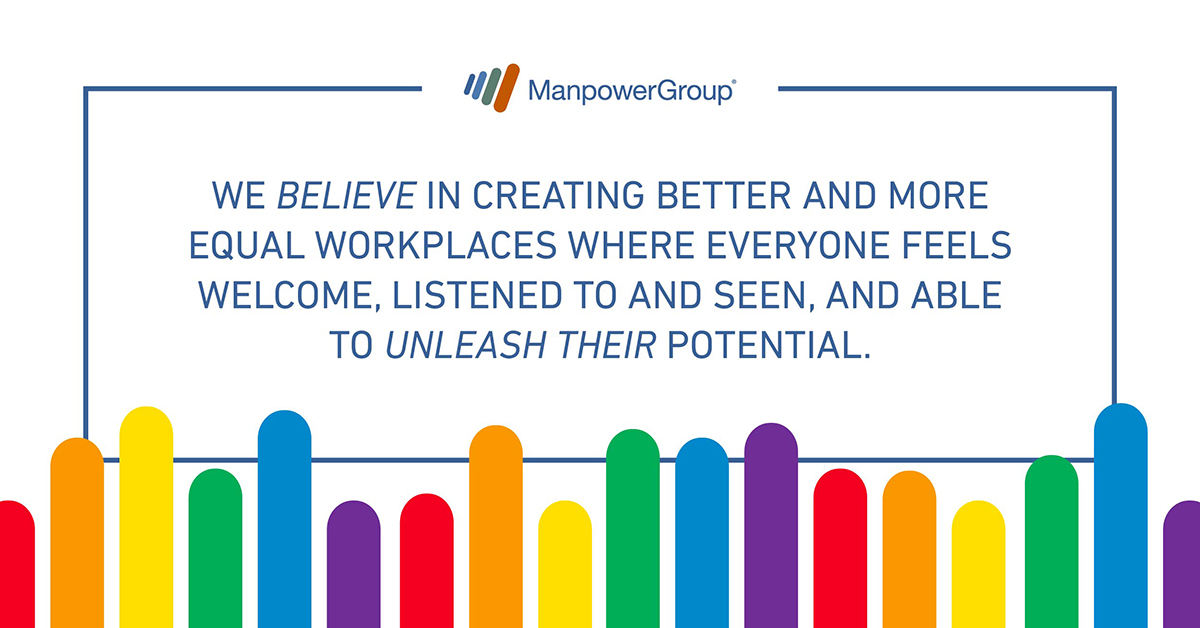 ExperisUK's tweet photo. Make it a priority to make sure your LGBTQ+ colleagues feel heard and included during #PrideMonth and every month! Take the time to familiarise yourself with inclusive language in the workplace, download our #WordsAtWork guide https://t.co/uiyqIlmnaH #Pride2022 https://t.co/8NPFcyVzNU
