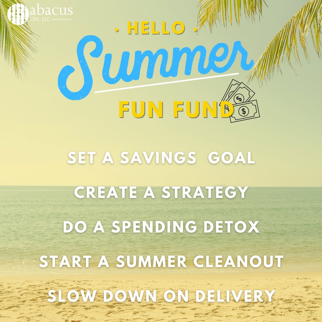 abacuscpachat's tweet photo. ☀️Happy first day of summer!☀️ Want to enjoy the season guilt-free? Try some of these tips to provide you with extra cash for your summer festivities!

 #blackownedbusiness #womenowned #summer #savings https://t.co/tUhum2KQkE