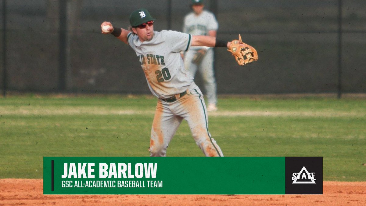 Statesmen Baseball (@deltastatebsb) on Twitter photo Barlow Named to <a href="/GulfSouth/">Gulf South Conference</a>
All-Academic Team
📰: bit.ly/3zT6iKC
#WhereChampionsPlay⚾️ Barlow Named to <a href="/GulfSouth/">Gulf South Conference</a>
All-Academic Team
📰: bit.ly/3zT6iKC
#WhereChampionsPlay⚾️