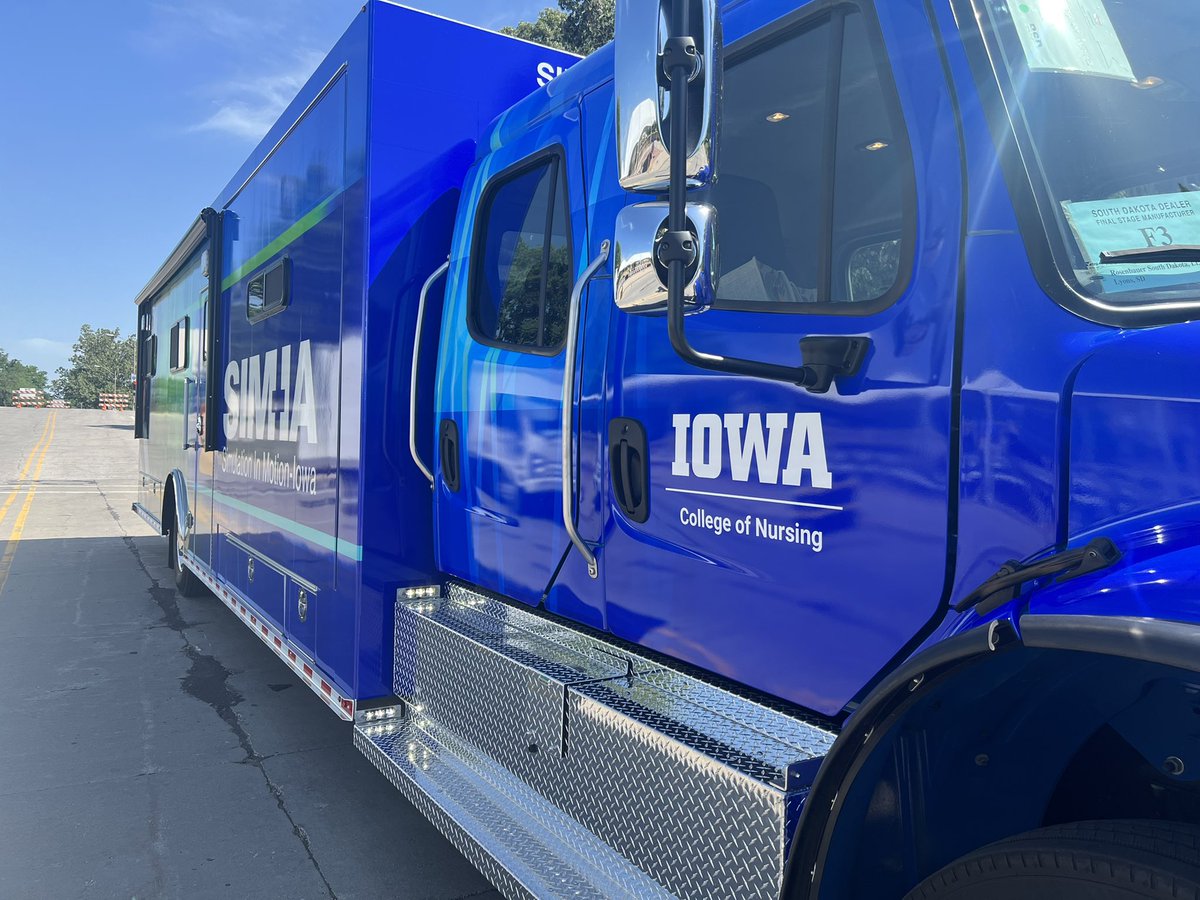 The first mobile simulation truck is here! Can’t wait for the ribbon cutting and celebration this afternoon  with <a href="/SimInMotionIA/">Simulation in Motion - Iowa</a> and <a href="/HelmsleyTrust/">Helmsley Charitable Trust</a>