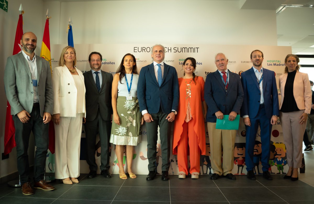 HMadronos's tweet photo. EUROBENCH SUMMIT, que se celebra los días 21 y 22 de junio en el @HMadronos ,como cierre del proyecto @Eurobench_RIA , ha sido inaugurado esta mañana por @eruizescudero, Consejero de Sanidad de la @ComunidadMadrid https://t.co/vRx8vare4F